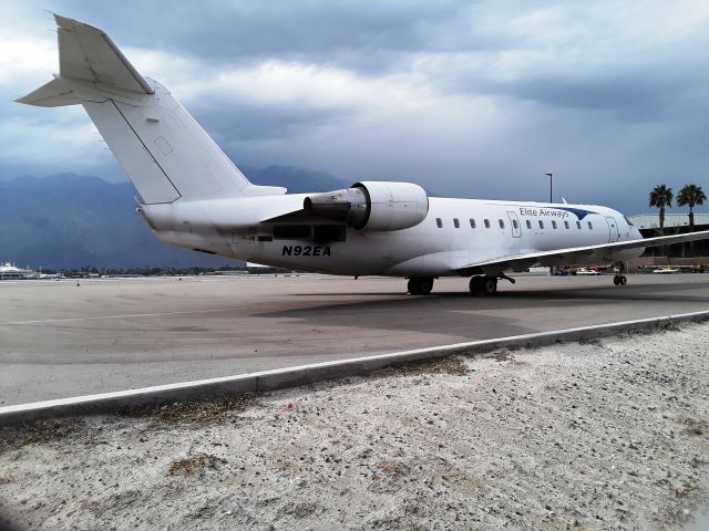 Canadair Regional Jet CRJ-200 (N92EA) - On the ramp at KPSP