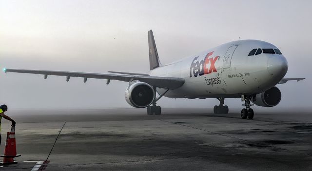 Airbus A300F4-600 (N668FE) - N668FE Federal Express (FedEx) Airbus A300F4-605R s/n 772 "Ramsay" - Emerging from the mist...br /Southwest Florida International Airport (KRSW)br /Fort Myers, Floridabr /Photo: DDelCoro br /TDelCoro br /January 23, 2021