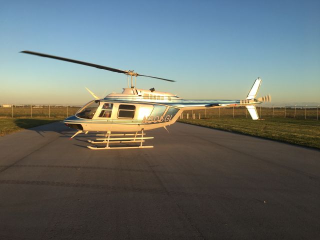 Bell JetRanger (N305GL) - Homestead Airport at sundown