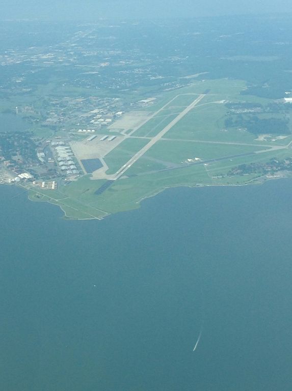 — — - Langley Air Force base at 3,000 ft