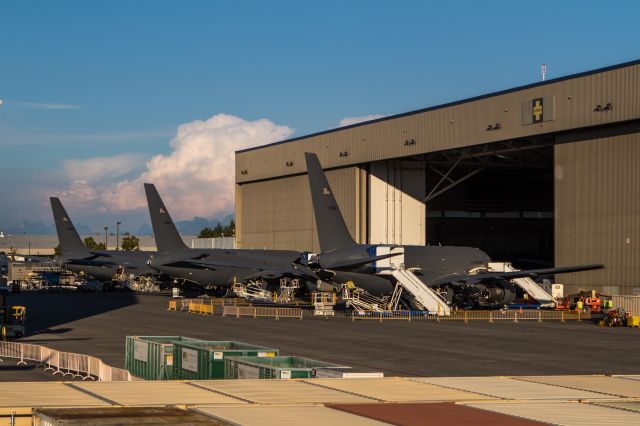 N76034 — - Three 767s are being worked on and modified to be sent to the U.S Military for the KC-46A Pegasus Tanker program.