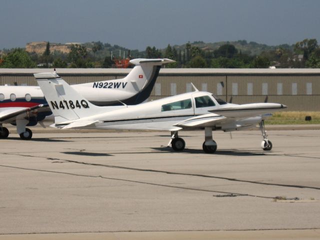 Cessna 310 (N4184Q) - TAXIING AT FULLERTON