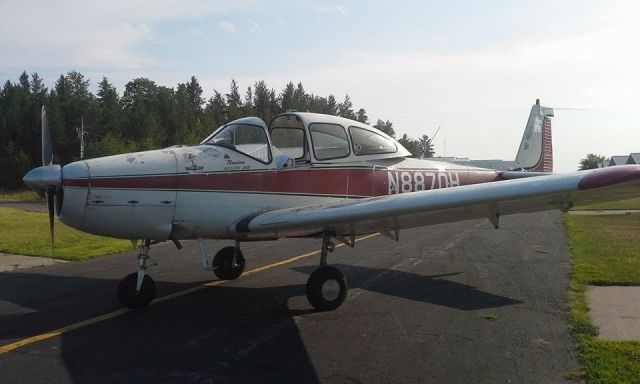 North American Navion (N8870H) - 8/03/2014 - 1947 Ryan Navion at Burnett County Airport Wisconsin. It was a real joy to fly! :)