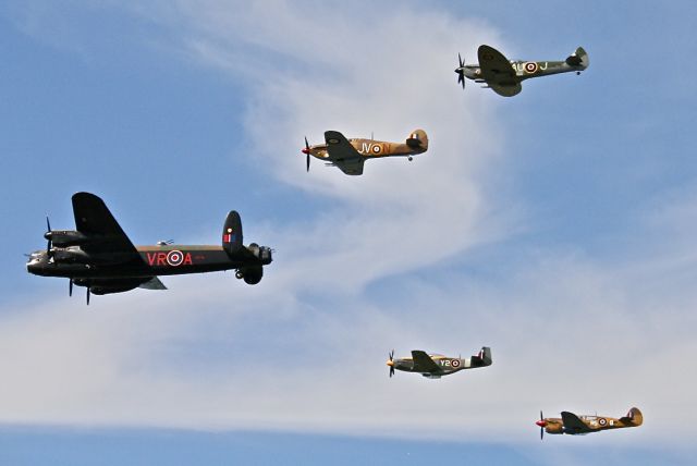 Avro 683 Lancaster (C-GVRA) - AVRO LANCASTER, HAWKER HURRICANE, SUPERMARINE SPITFIRE, NORTH AMERICAN MUSTANG, CURTISS KITTYHAWK @ VINTAGE WINGS OF CANADA