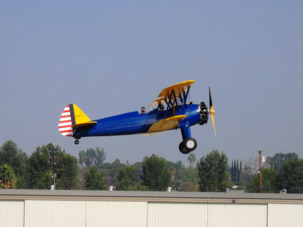 N4767V — - 1942 Boeing E75br /Taking off from Fullerton