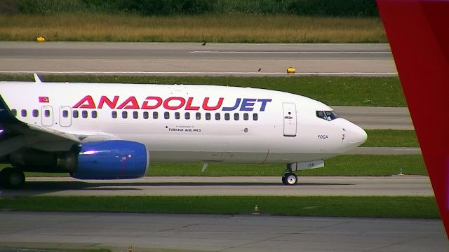 Boeing 737-700 (TC-JGB) - Anadolu Jet TFD 22 Jun 2019.