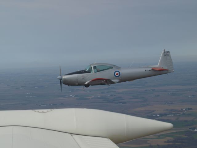 Fairchild Dornier SA-227DC Metro (N22MV) - Navion flight of two 49T & 1CM with guest aircraft 2MV for a short visit. Departed SGS enroute for DEC. Pix taken over southeastern MN @ 5500 agl. Note Canadian markings. Aircraft now at home and hangared in New Caledonia, MN.