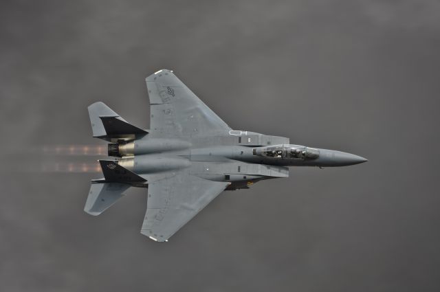 McDonnell Douglas F-15 Eagle — - F-15 Eagle passing in front of a cloud of smoke - 2010 Midland Airshow