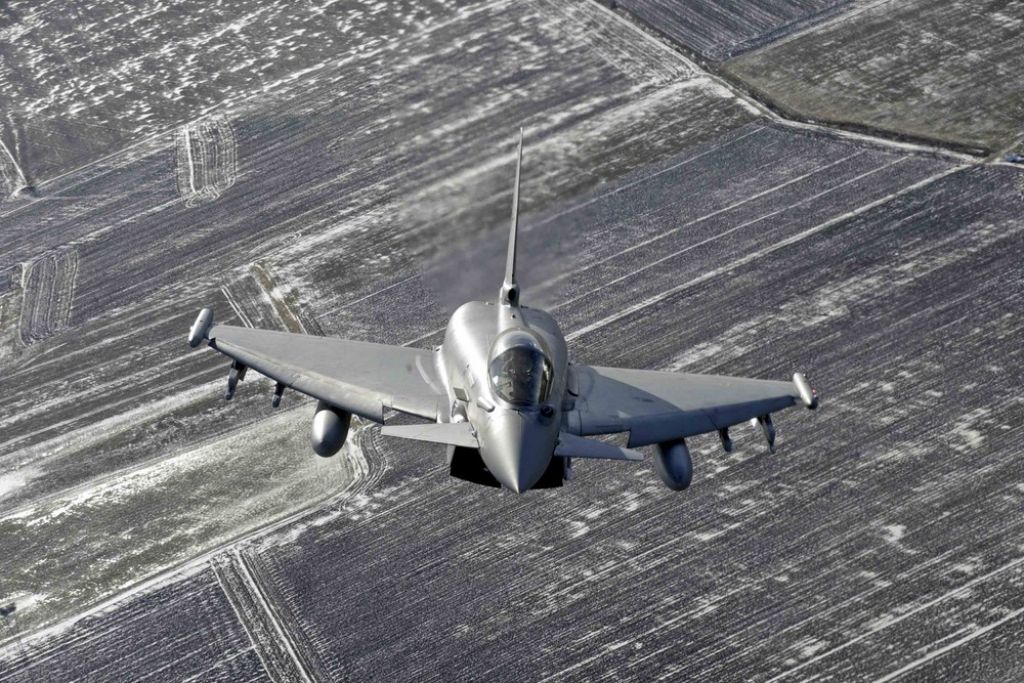 — — - NATO patrol over the Baltic