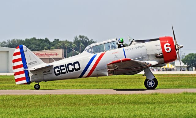 North American T-6 Texan (N62382) - T-6A Geico Skytypers Demo Team Sun &amp; Fun 2015