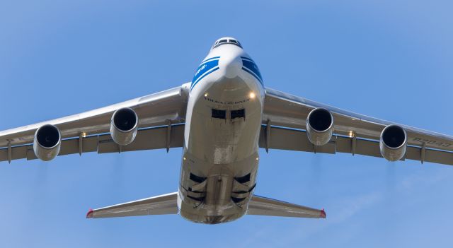 Antonov An-124 Ruslan — - Operated by Volga Dnepr.  Departing from runway 5R.