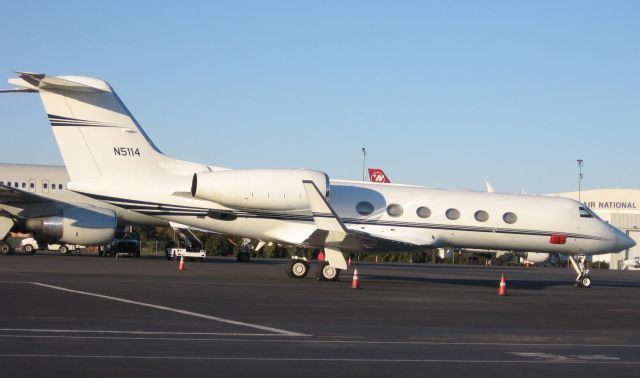 Gulfstream Aerospace Gulfstream IV (N5114) - Taken 11/16/08 on the ramp at Wilson Air Center when the Detroit Lions were in town playing the Carolina Panthers. N5114 was one of seven Gulfstreams in the flight department of US automobile manufacturer General Motors and was a casualty of the battle the company had waged to gain a bridge loan from the US government to avoid bankruptcy and mass layoffs.