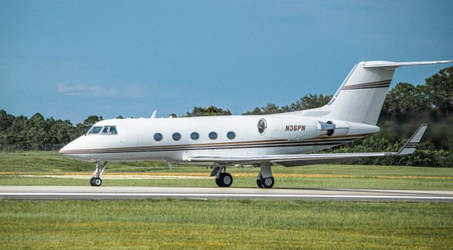 Gulfstream American Gulfstream 2 (N36PN) - Grumman GII-B blasting off at KVRB.