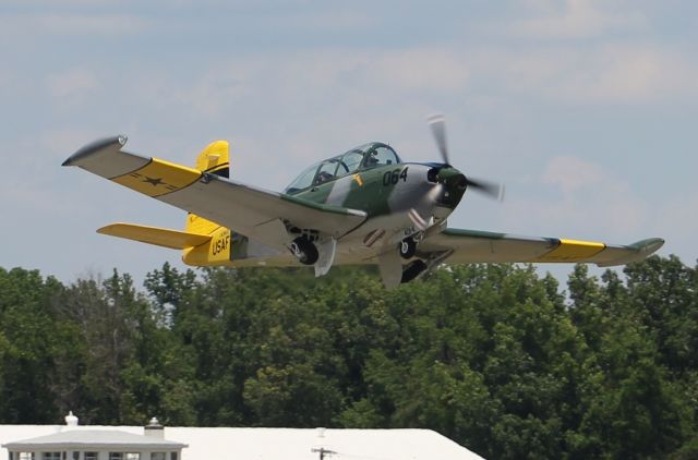 N34GT — - A Beechcraft T-34A Mentor departing NW Alabama Regional Airport, Muscle Shoals, AL, via Runway 18 during Warbird Weekend - June 10, 2017.