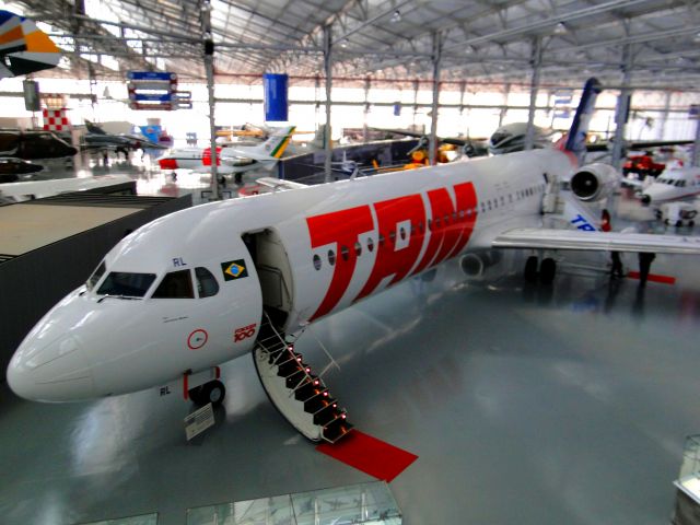 Fokker 100 — - FOKKER 100 OF TAM AIRLINES IN TAM MUSEUM, SÃO CARLOS-SP-BRAZIL