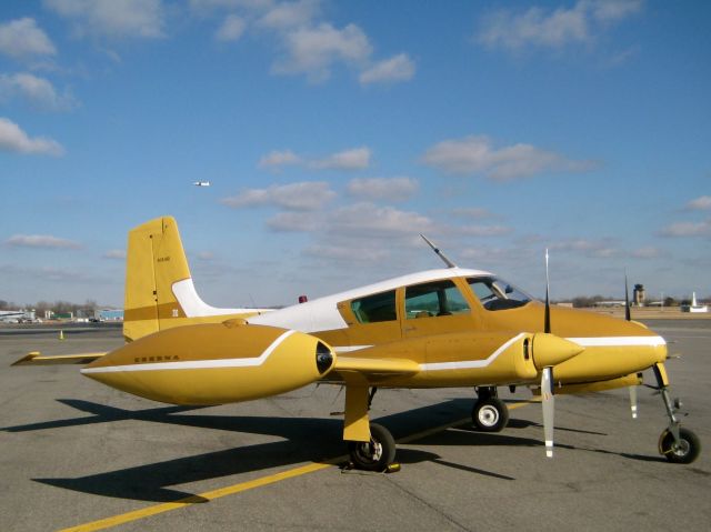 Cessna 310 (N3641D) - On the ground at KALB. Isn't she beautiful!