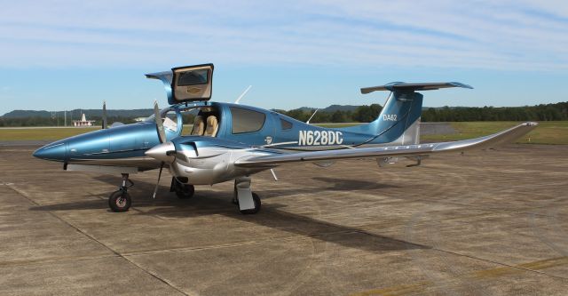 Diamond DA-62 (N628DC) - A Diamond DA 62 on the ramp at Northeast Alabama Regional Airport, Gadsden, AL - October 18, 2019.