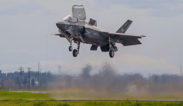 Lockheed F-35C — - Hovering at airshow