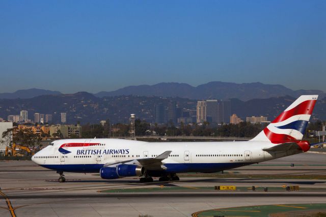 Boeing 747-200 (G-BNLM) - LAX