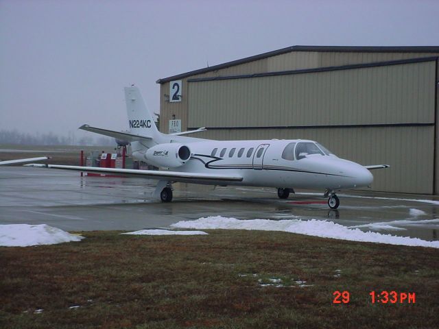 Cessna Citation II (N224KC) - Parked on ramp on 12/29/10