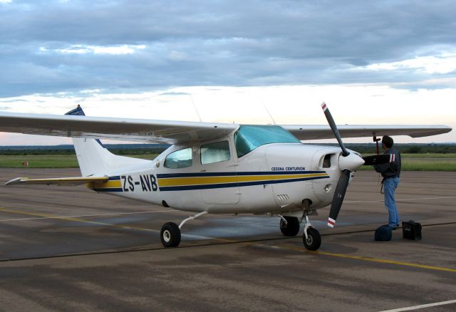 Cessna Centurion (ZS-AVB) - At Pilanesberg, South Africa.