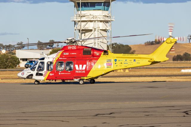 BELL-AGUSTA AB-139 (VH-ZXC) - Westpac Rescue Helicopter Service (VH-ZXC) Leonardo AW139 at Wagga Wagga Airport.