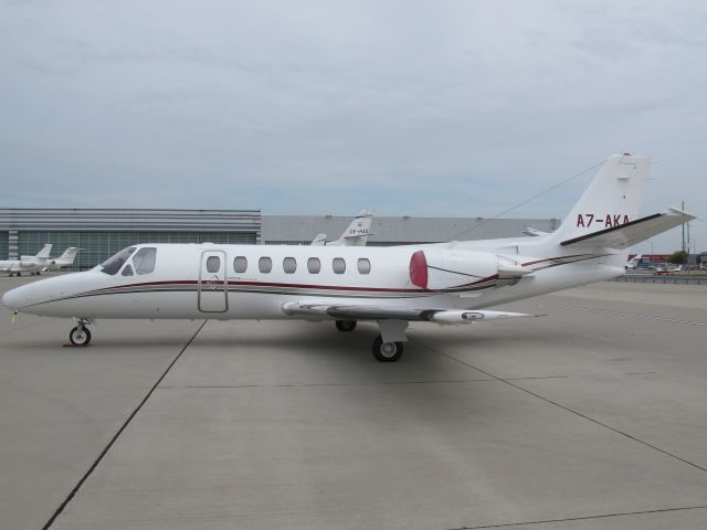 Cessna Citation V (A7-AKA) - At Vienna, Austria.