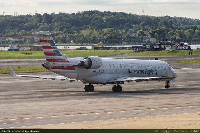 Canadair Regional Jet CRJ-700 (N525AE) - 12th August, 2024: Flight OH 5462 taxiing for departure to Destin–Fort Walton Beach Airport (located within Eglin Air Force Base) from Reagan National Airport.