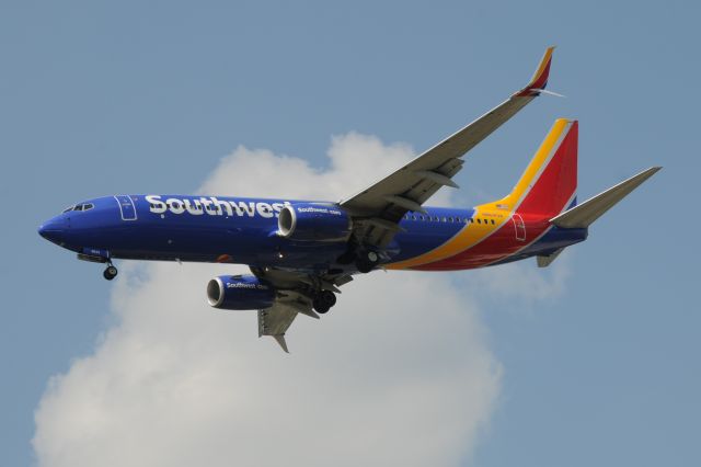 Boeing 737-800 (N8643A) - Those split scimitar winglets look sharp! I guess they have to be to slice through all the clouds!