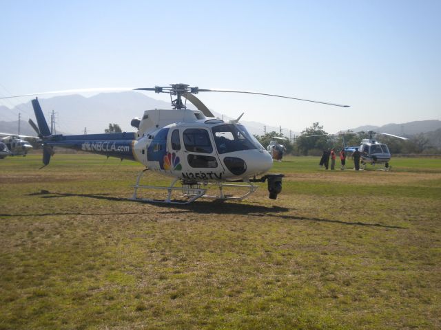 Eurocopter AS-350 AStar (N358TV) - KNBC helicopter at American Heroes Airshowbr /br /operated by Angel City Airbr /6/30/2012