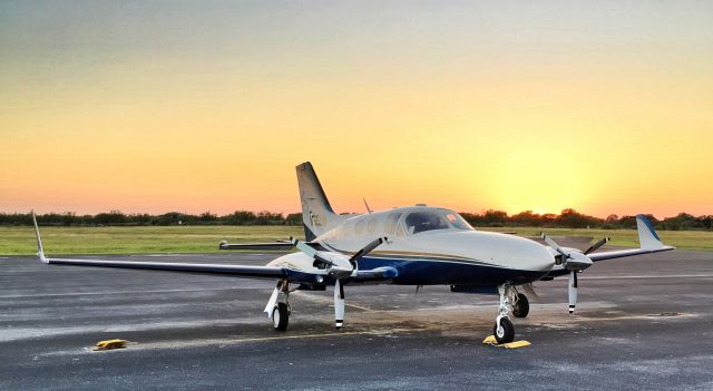 Cessna Chancellor (N59LN) - On the ramp at KAQO