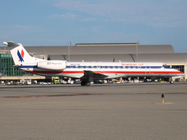 Embraer ERJ-145 (N807AE) - Holding on RWY 19R