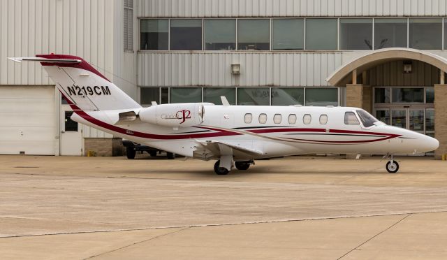 Cessna Citation CJ2+ (N219CM) - A Cessna CitationJet sits on the ramp at KVPZ.