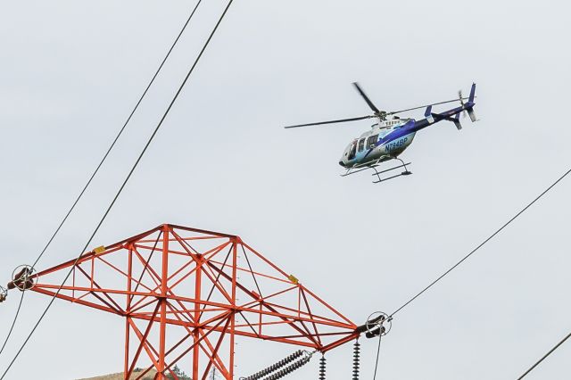 Bell 407 (N794BP) - Inspecting power lines over Daroga State Park, Orondo Washington, U.S.A.