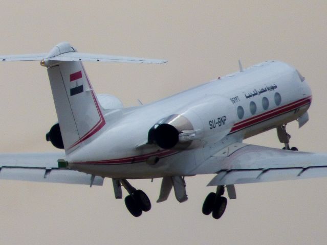 Gulfstream Aerospace Gulfstream IV (SU-BNP) - Egyptian Gulfstream IV jumping out of ALN for a short test flight