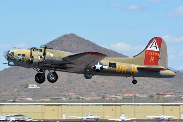 Boeing B-17 Flying Fortress (N93012) - Boeing B-17G Flying Fortress N93012 Nine-O-Nine at Deer Valley, Arizona on April 13, 2016.