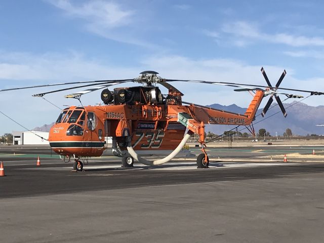 Sikorsky CH-54 Tarhe (N164AC) - On the ramp in Tucson, AZ.