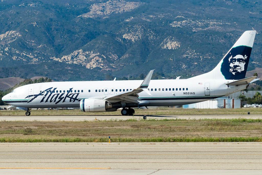 Boeing 737-800 (N551AS) - SEA-SBA-SEA