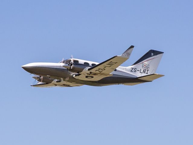 Cessna Chancellor (ZS-LNI) - Departure at Rand, South Africa. 16 NOV 2019.