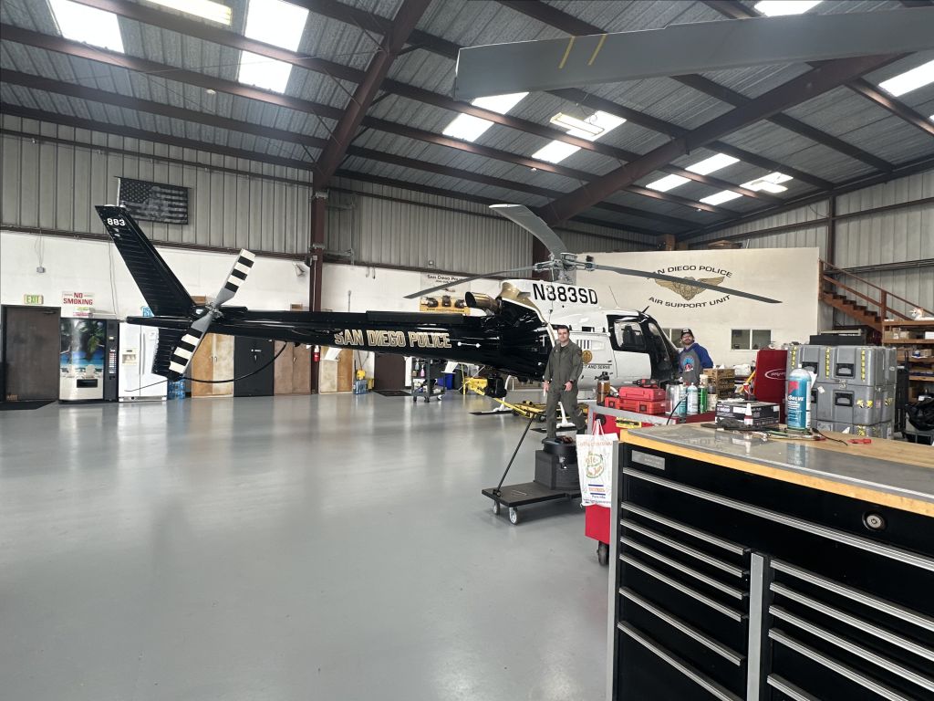N883SD — - Inside the ABLE hangar