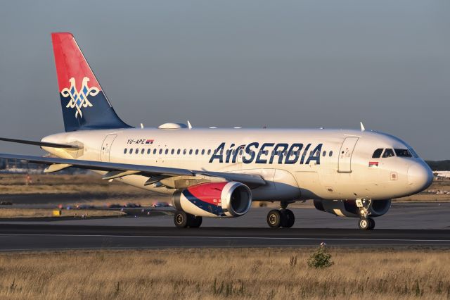 Airbus A319 (YU-APE) - 8th July, 2018