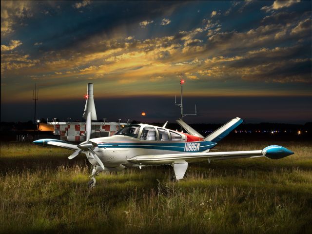 Beechcraft 35 Bonanza (N1885W) - Light painting by Jon Hartman Photography, Stevens Point, WI