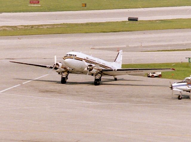 Douglas DC-3 — - Date May 1987 Registration was recorded as C-FVGN