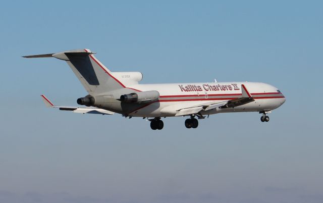 BOEING 727-200 (N729CK) - A Boeing 727-200 about to touchdown on Runway 36R at Carl T. Jones Field, Huntsville International Airport, AL - December 9, 2016.