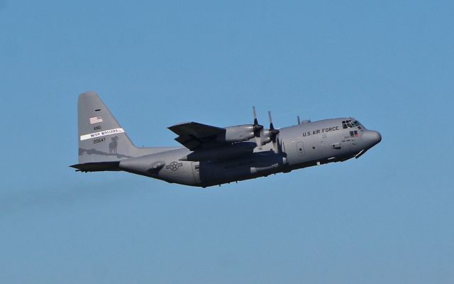 Lockheed C-130 Hercules (92-0547) - rch203 usaf nevada air guard c-130h 92-0547 dep shannon 27/3/17.