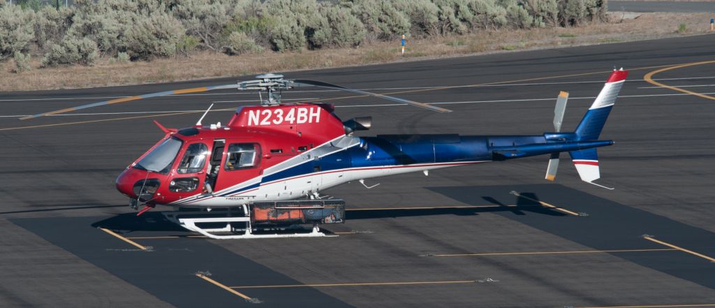 Eurocopter AS-350 AStar (N234BH) - Helicopter parked near El Aero at Carson City.