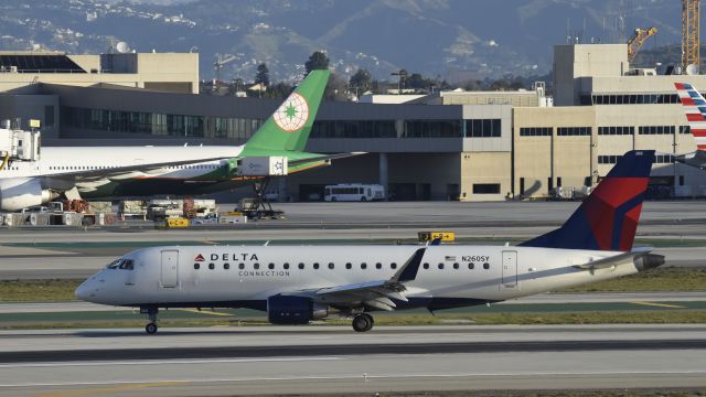 Embraer 175 (N260SY) - Taxiing to gate at LAX after landing on 25L