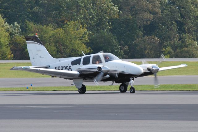 Beechcraft 55 Baron (N592SS) - SSI EQUIPMENT LLC at KJQF - 10/10/14