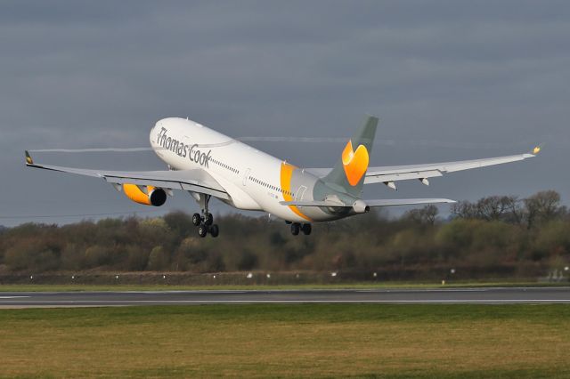 Airbus A330-200 (G-TCXC) - TCX3946 departing to Bridgetown and leaving some tip vortices.