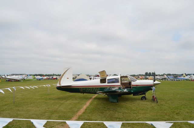 Mooney M-20 (N201UW) - Parked in the North 40 at Airventure 2014.